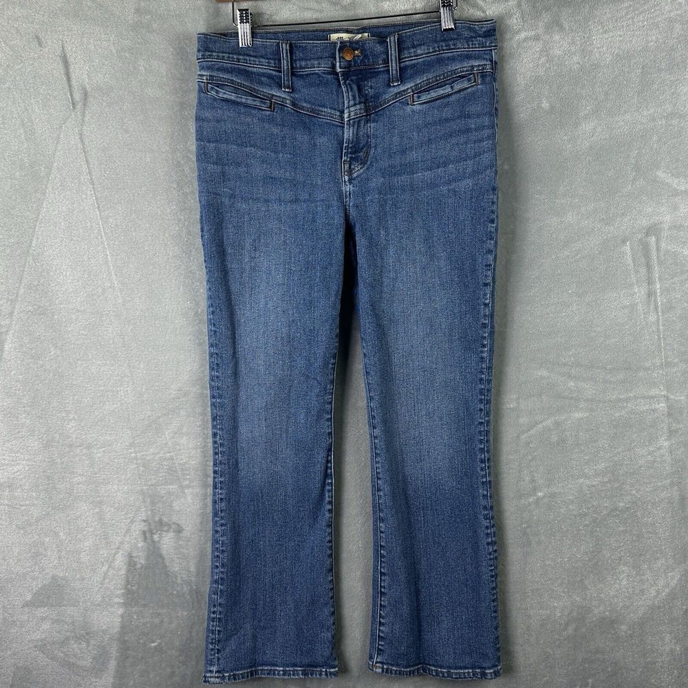 Madewell Jeans Womens 29 Blue Mid Rise Kick Out Denim (32x26)